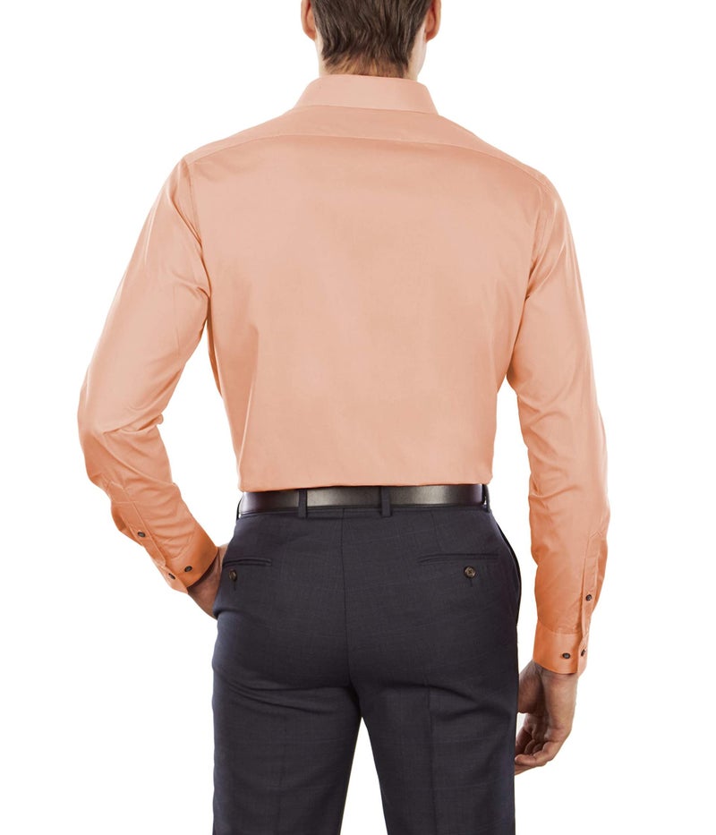 Van Heusen Men's Dress Shirt Fitted Poplin Solid, Scallop, 14.5" Neck 34"-35" Sleeve (Small) - Image 2